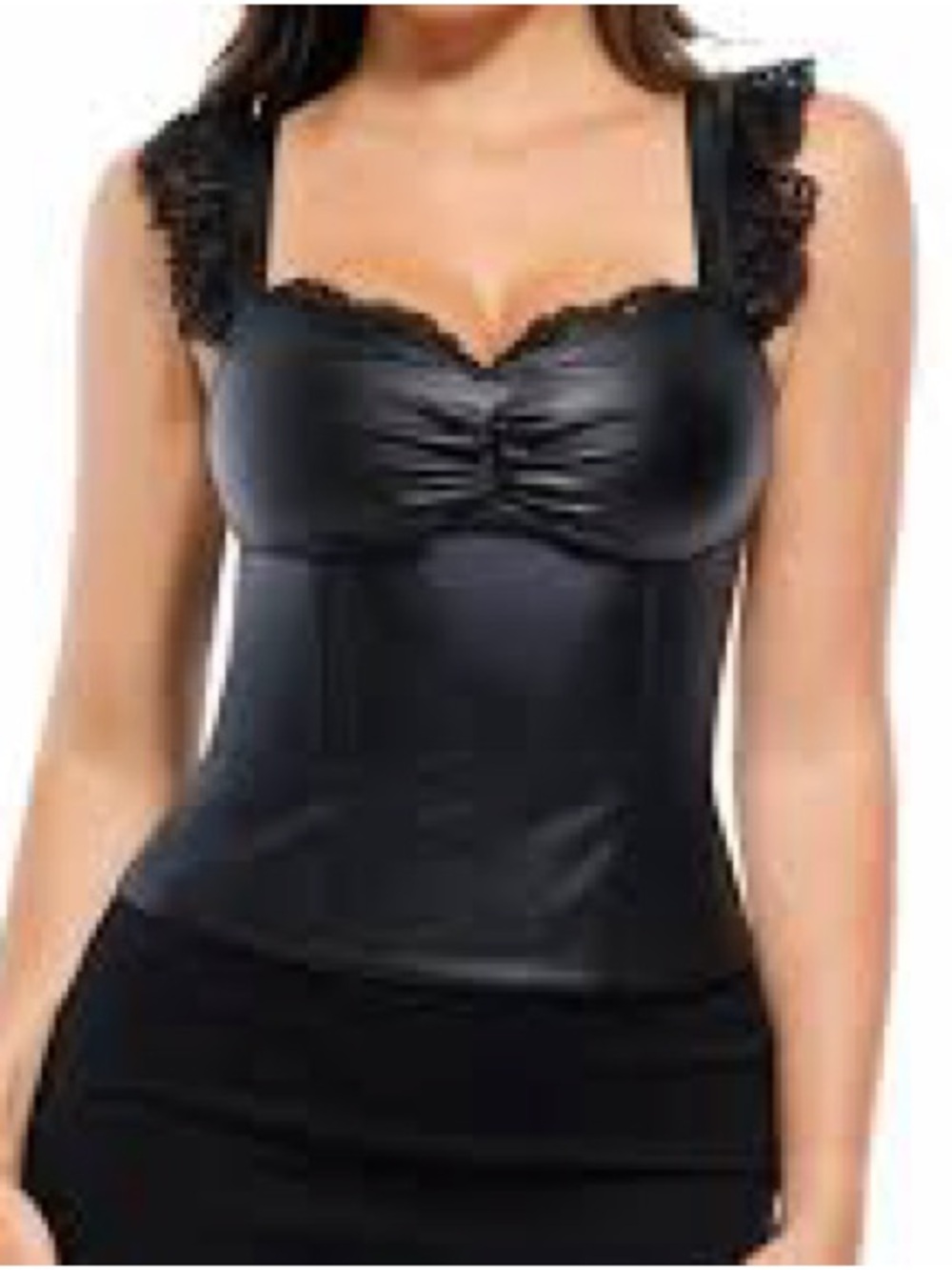 NWT Popilush Lace Trim Sculpting Camisole Top - XL